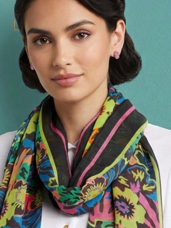 Kurt Geiger Jewelry - NEW Kurt Geiger London Statement Earrings + Floral Scarf Set 🌈✨